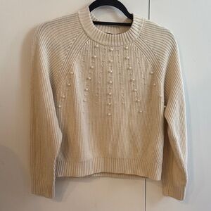 French connection Pearl-Embellished Women's Sweater XS